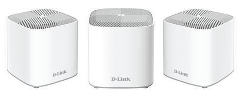 D-Link Covr Whole Home COVR-X1863 - Impianto Wi-Fi (3 router) - fino a 600 m.q. - maglia - GigE - 802.11a/b/g/n/ac/ax - Dual Band
